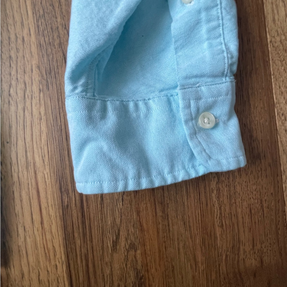 Ralph Lauren Classic Fit 100% Cotton‎ Oxford Button Down Shirt Men’s Sz XL Blue - Picture 6 of 10